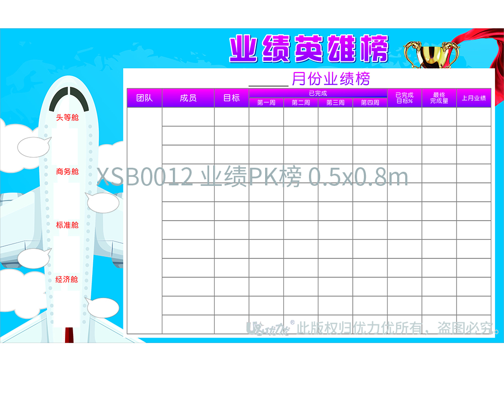 XSB0012 業(yè)績PK榜 80x50cm.jpg